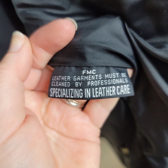 FMC Black 100% Leather Jacket - Picture 4 of 11